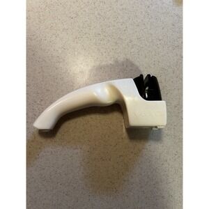 Cutco Kitchen Knife Sharpener Classic Hand Held Pull Through Pearl White USA